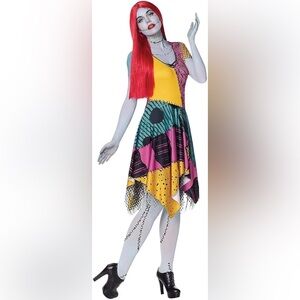 Spirit Halloween Sally Patchwork Dress XL Nightmare Before Christmas